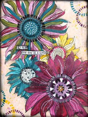 &quot;Grow one day at a time&quot; Print to be Framed