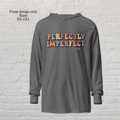 Perfectly Imperfect long-sleeved hooded t-shirt