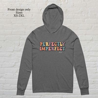 Perfectly Imperfect long-sleeved hooded t-shirt