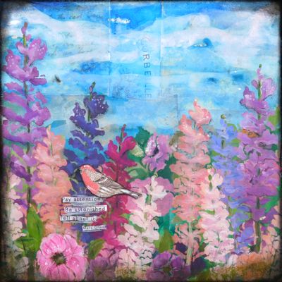 &quot;Pay Attention&quot;  Mary Oliver, Print to be Framed