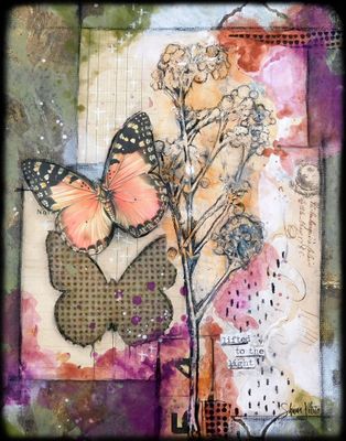 "Lifted to the light", butterfly Print to be Framed