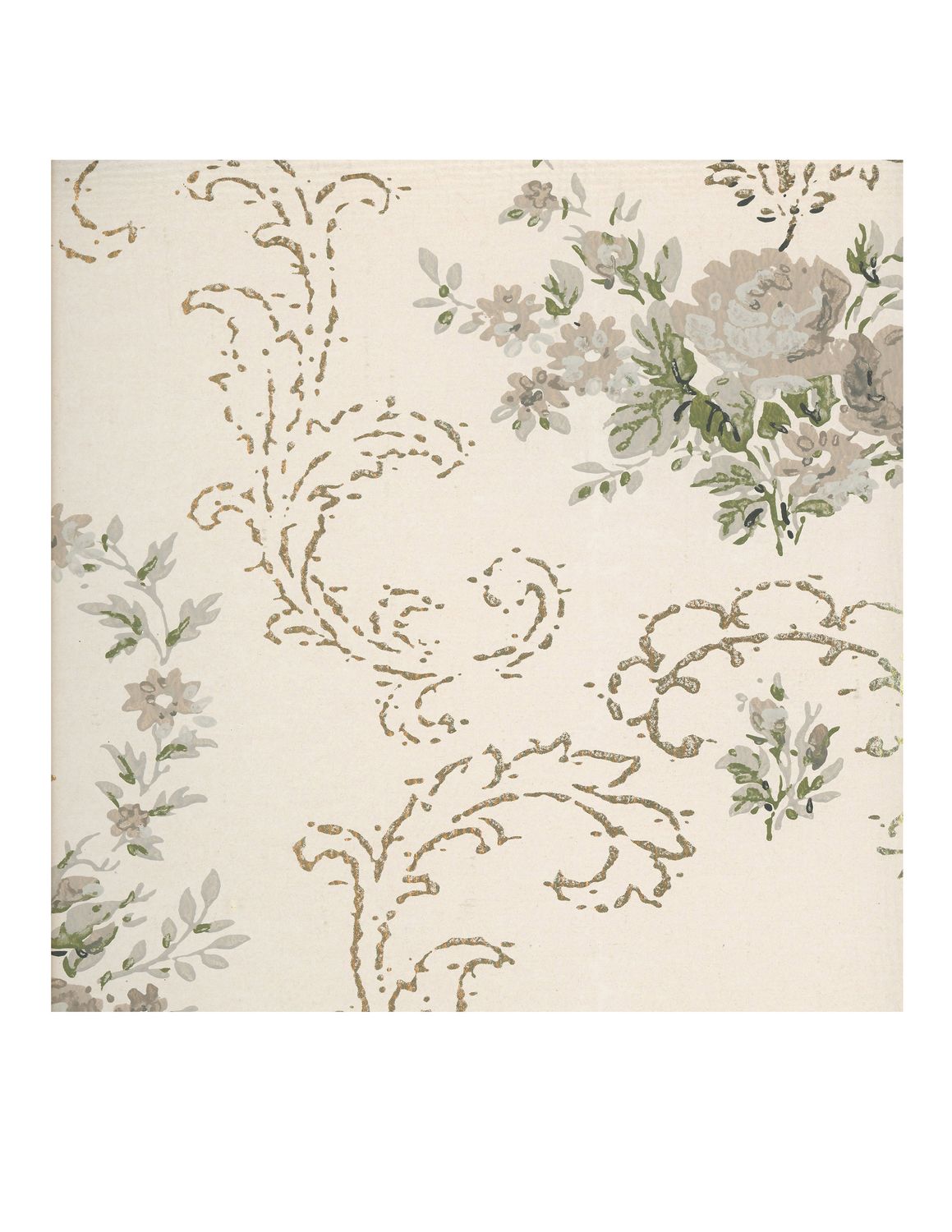 Vintage Wallpaper 6 collage papers **INSTANT DOWNLOAD** 9 pages