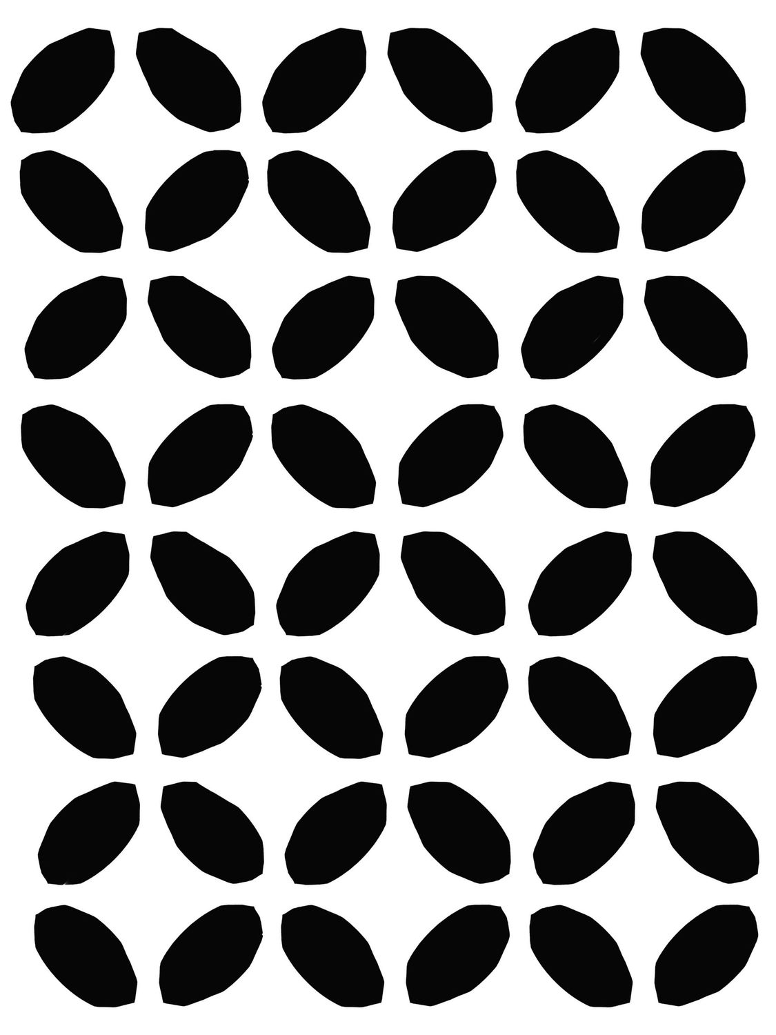 Petals 1 stencil 9x12