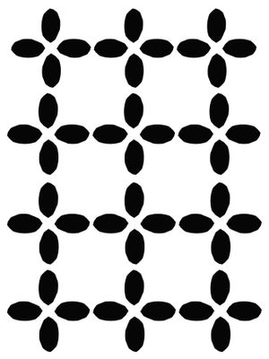 Petals 2 stencil 9x12