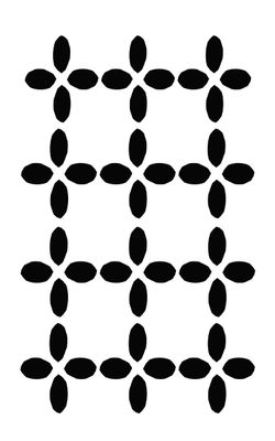 Petals 2 stencil 5x8