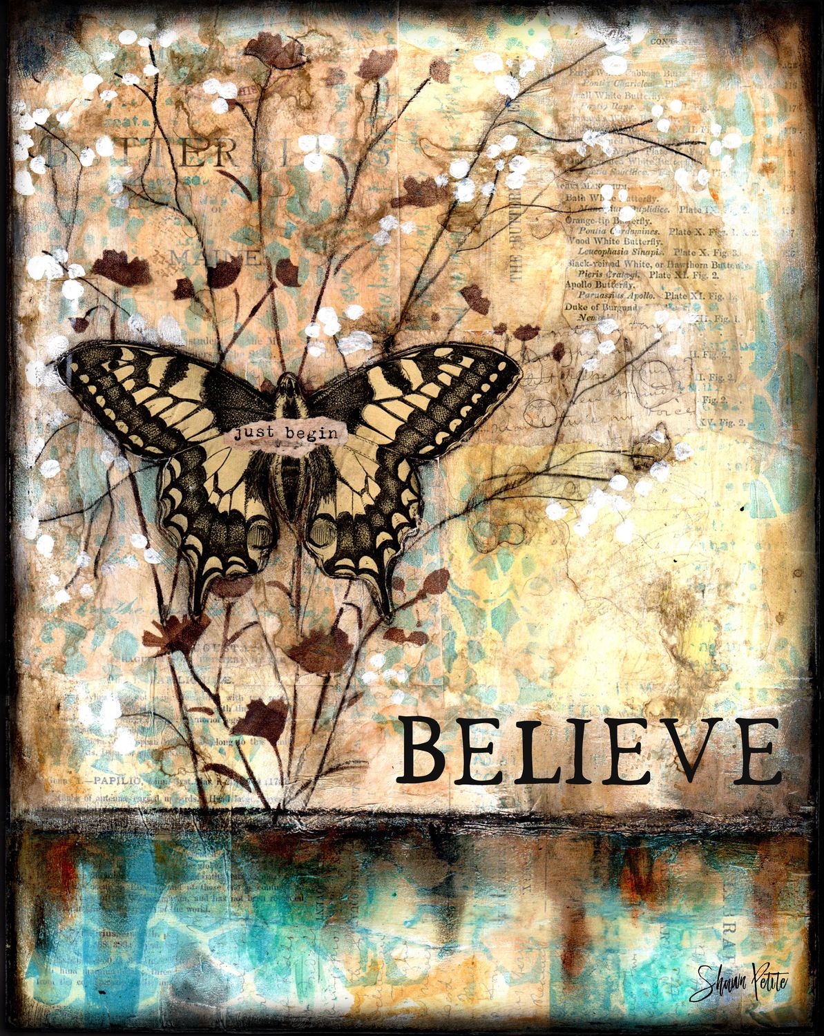 Believe, butterfly digital instant download