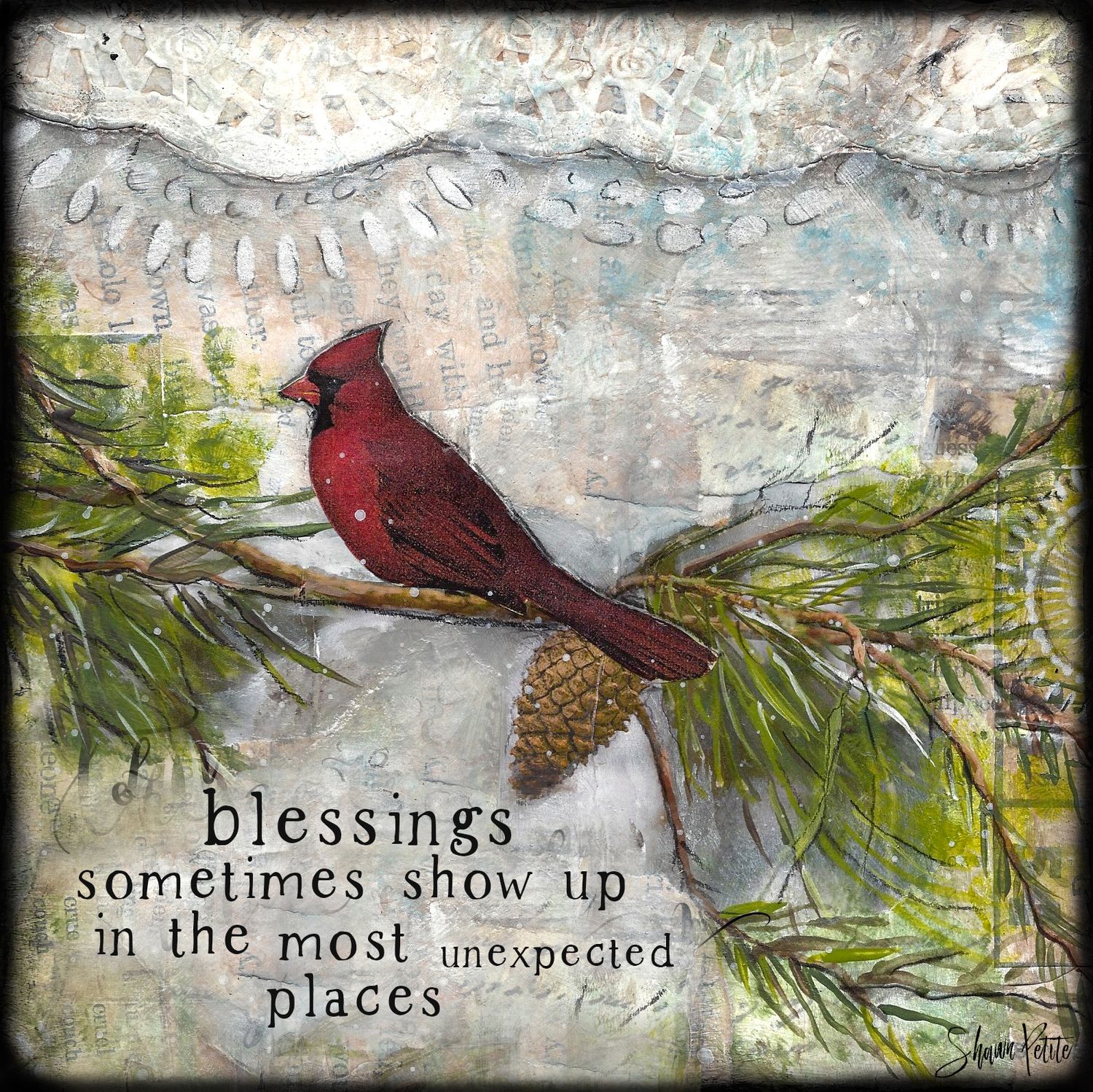 Cardinal Blessing, digital instant download