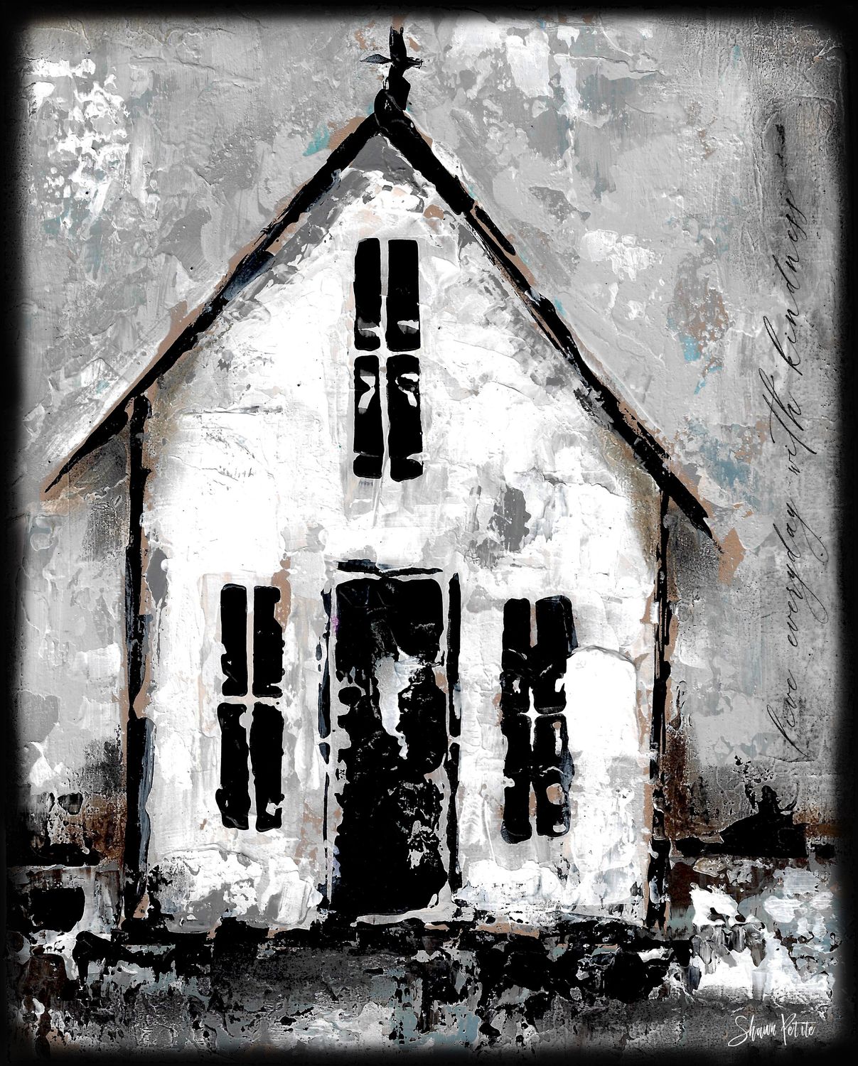 Everyday with kindness white church digital instant download