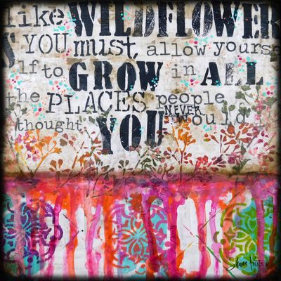 Grow like a wildflower digital instant download