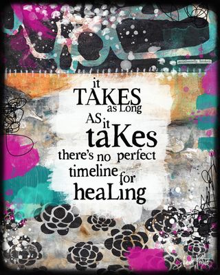 It takes as long as it takes for healing, digital instant download