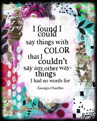 Say things with color digital instant download