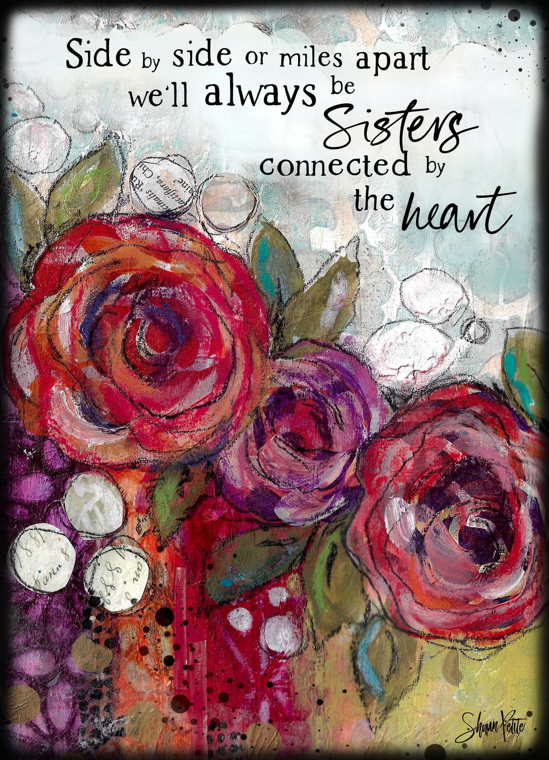 Sisters side by side digital instant download