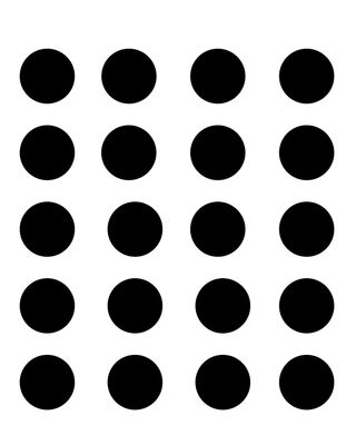 Fun Dots 3 stencil 8x10
