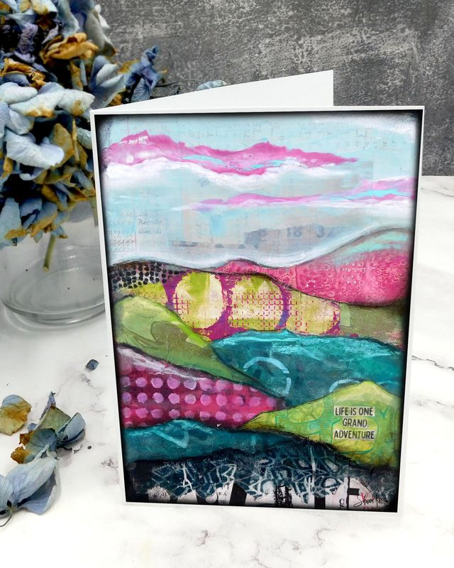 &quot;Life is one grand adventure&quot; 5x7 card