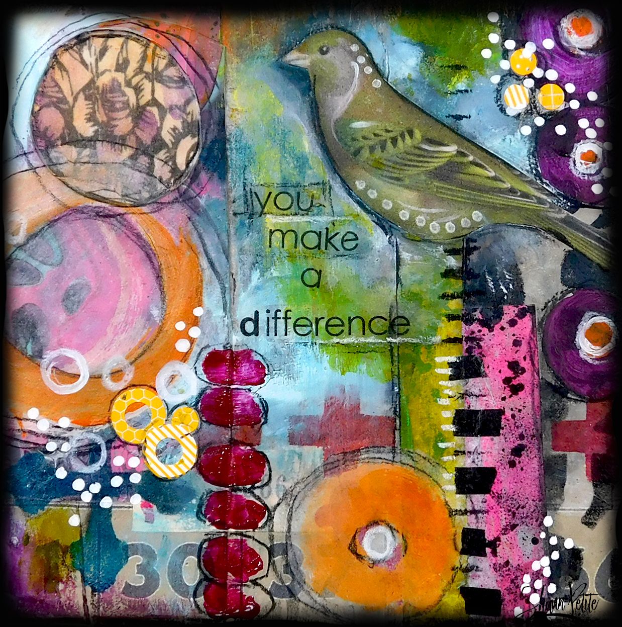 You make a difference bird digital instant download