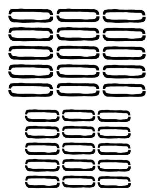 Missing Links stencil 8x10