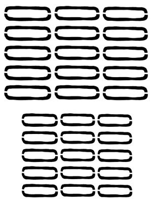 Missing Links stencil 9x12