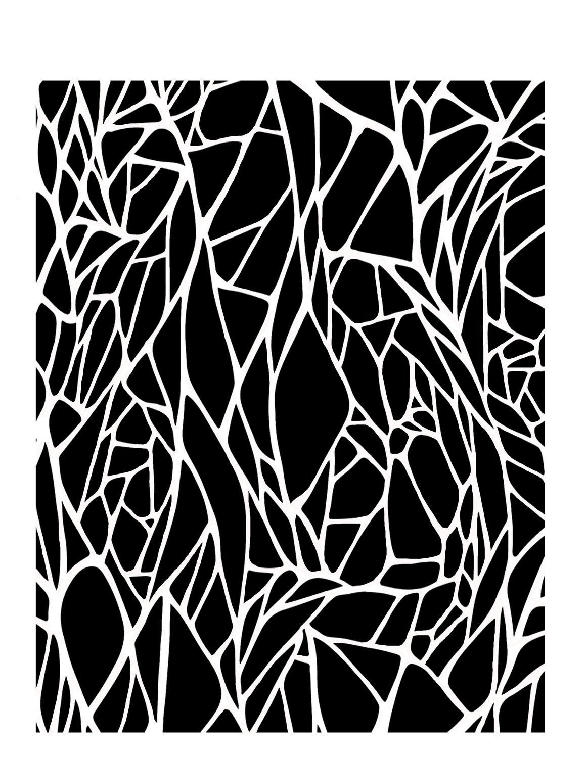 Cracked stencil 8x10 &quot;CLEARANCE&quot;