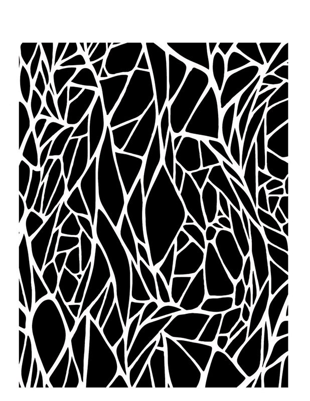 Cracked stencil 8x10 &quot;CLEARANCE&quot;