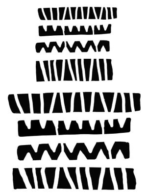 Carved Straight Lines stencil 9x12