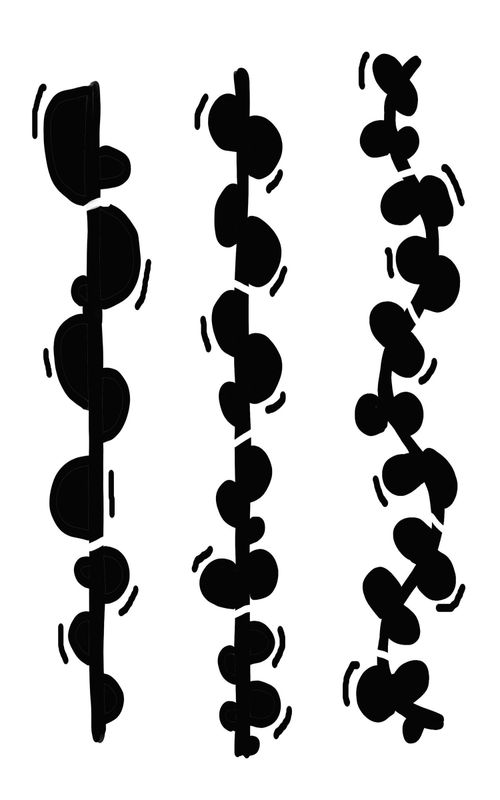 Carved Vine stencil 5x8