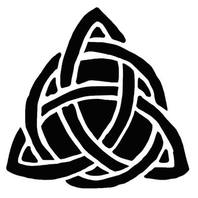 Celtic symbol love and family 1 stencil 6x6