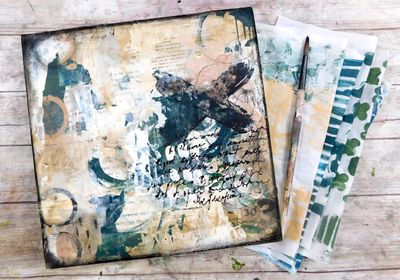 &quot;Wander through the Unknown&quot; 10x10 mixed media original