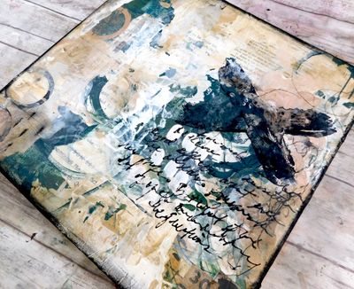 "Wander through the Unknown" 10x10 mixed media original