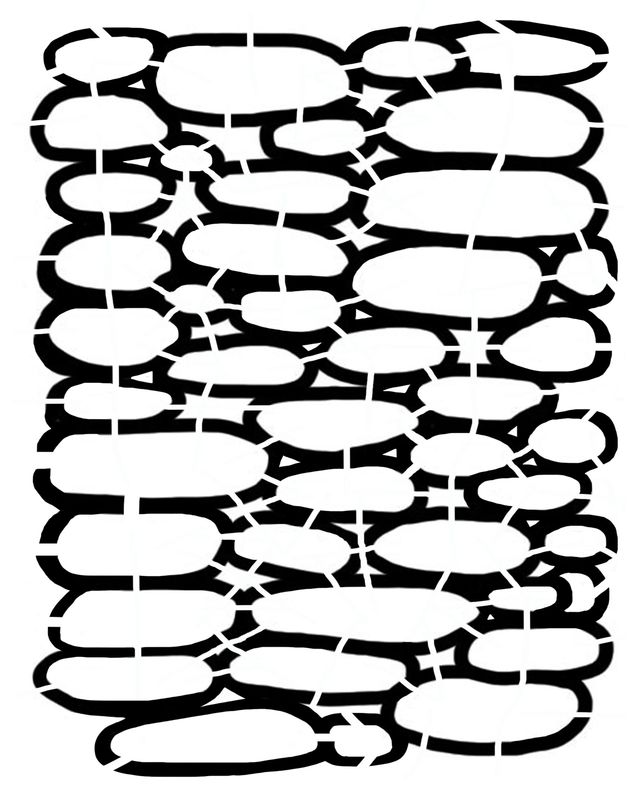 Doodle Stacked Stones stencil 8x10