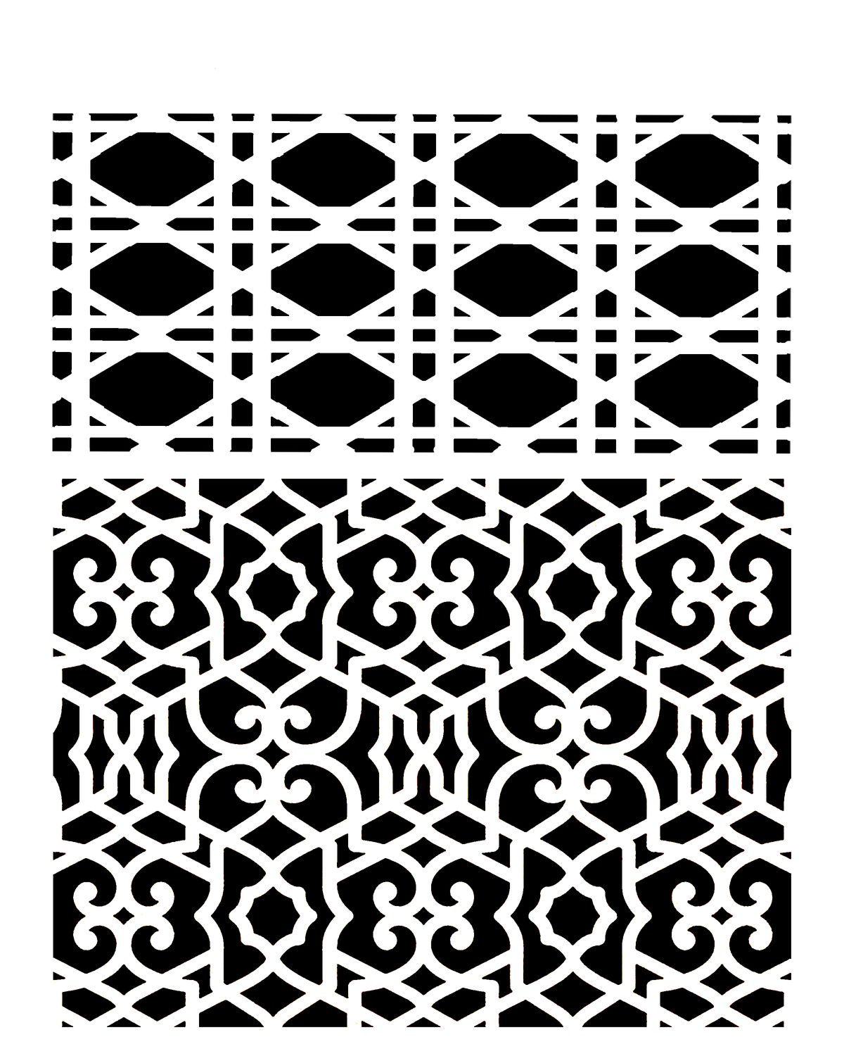 Old World 1 Stencil 8x10