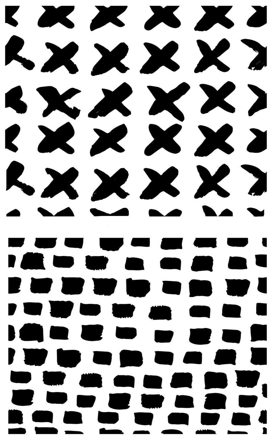 Scribble Marks 5 stencil 5x8