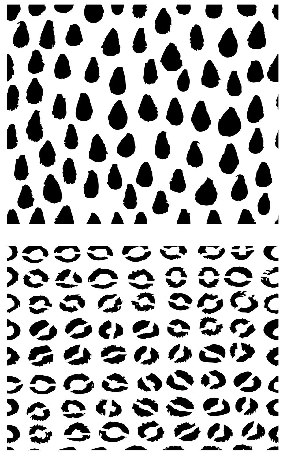 Scribble Marks 6 stencil 5x8