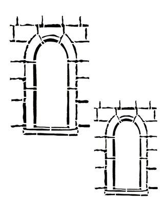 Door 2 smaller stencil 8x10