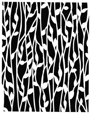 Living and growing 2 stencil 8x10