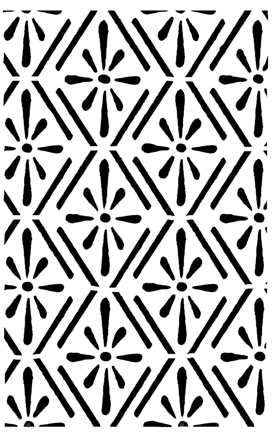 Vintage Pattern 1 stencil 5x8