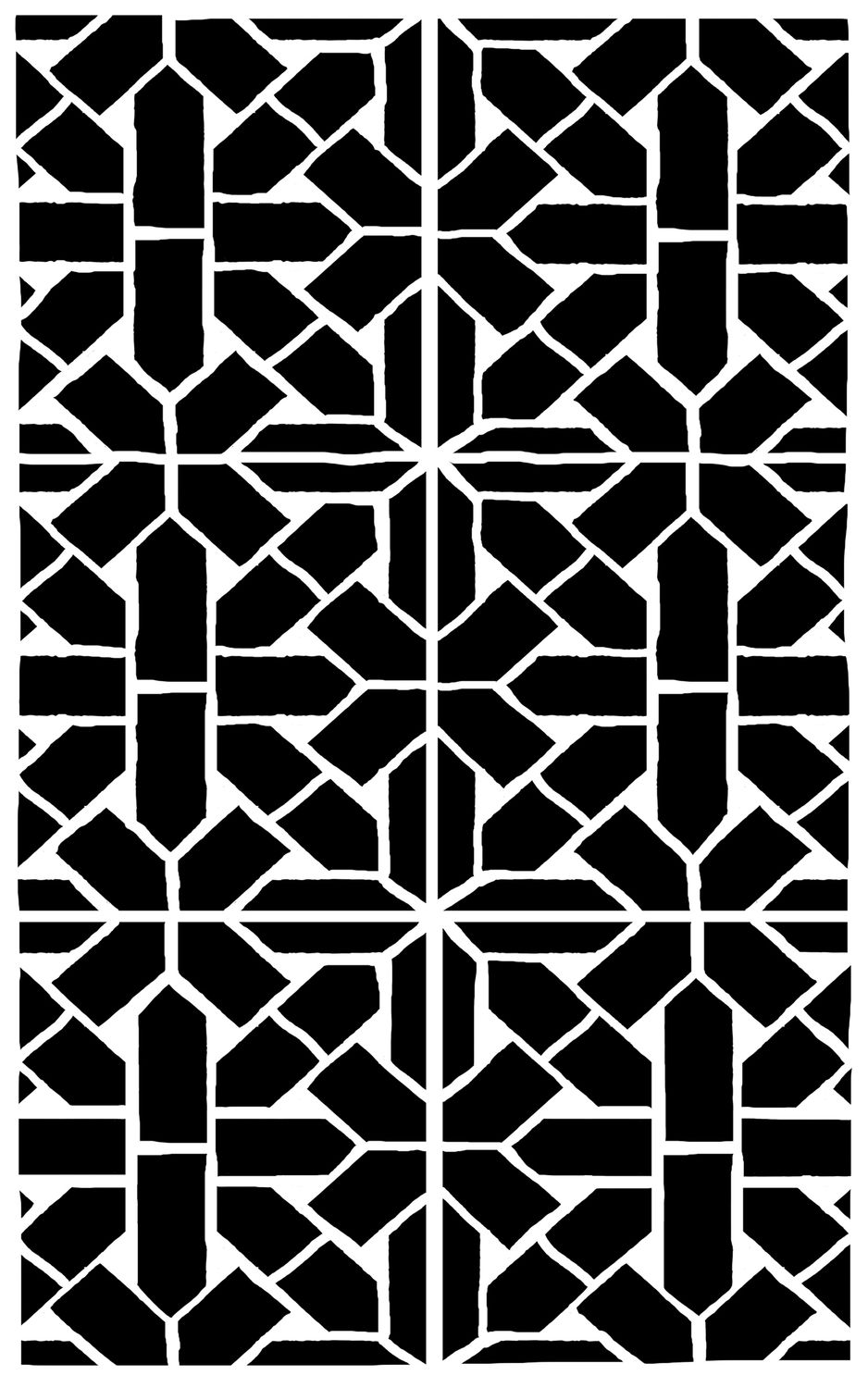 Vintage Pattern 3 stencil 5x8