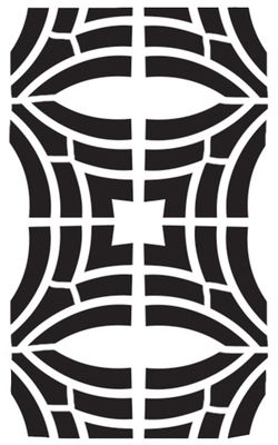 Geo Cross 4 stencil 5x8