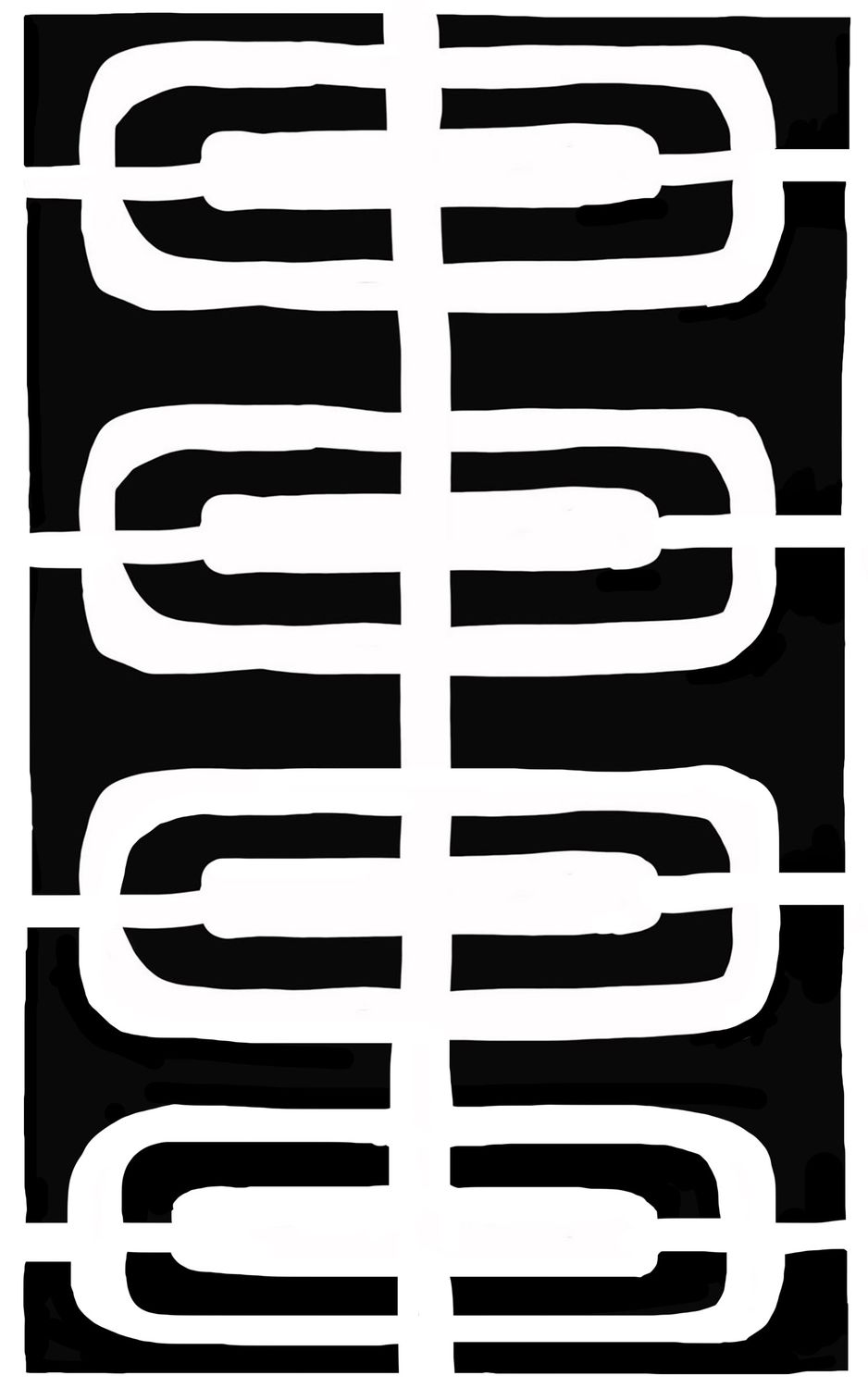 Retro Pattern 4 stencil 5x8