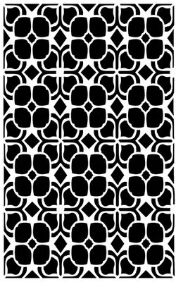 Retro Pattern 5 stencil 5x8