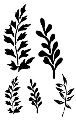 Garden 2 stencil 5x8