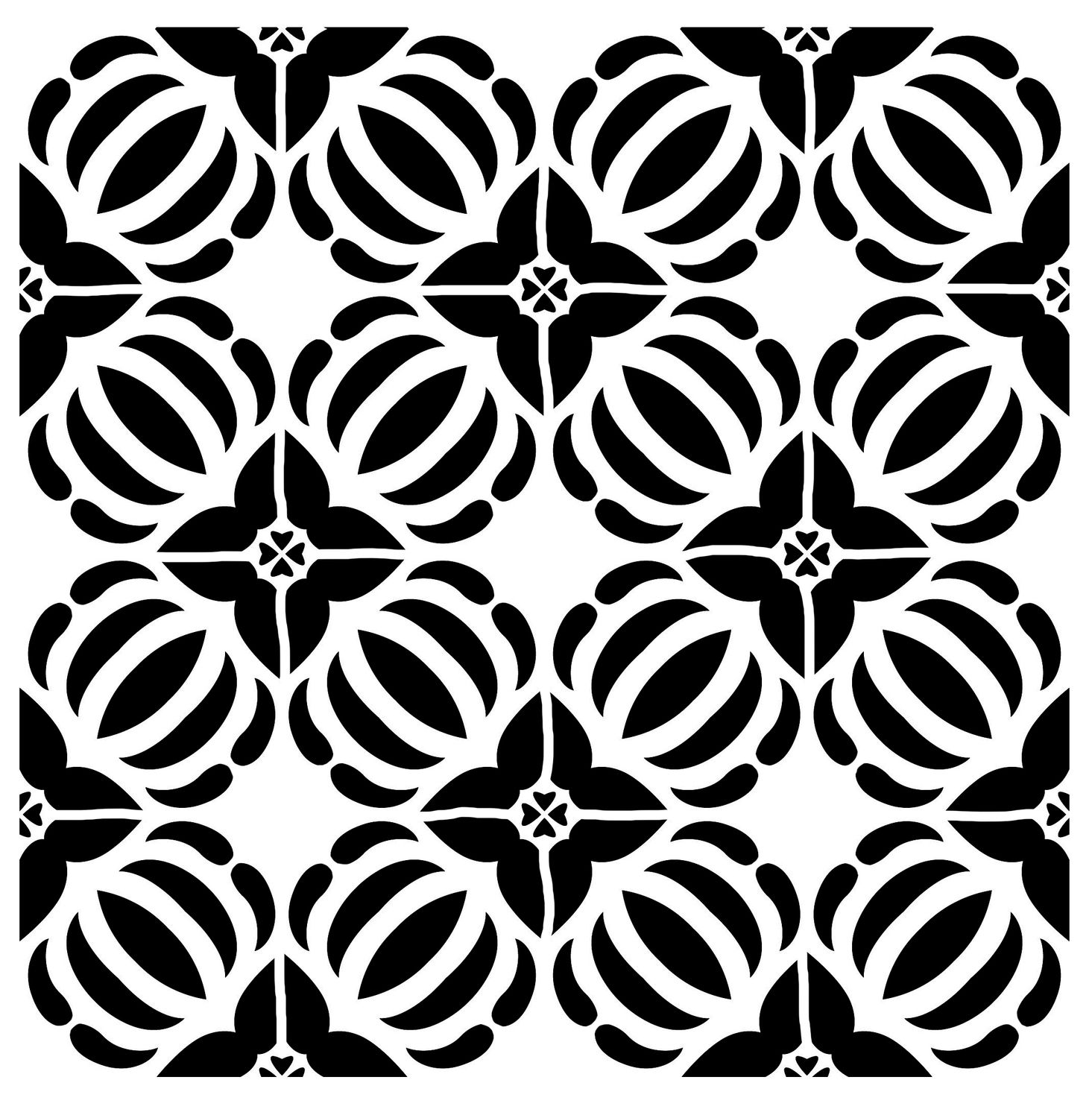 Mosaic 5 stencil 6x6