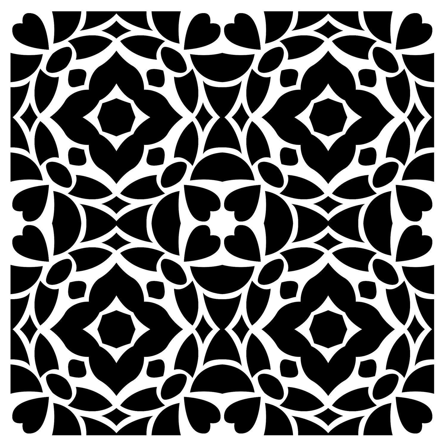 Mosaic 4 stencil 6x6