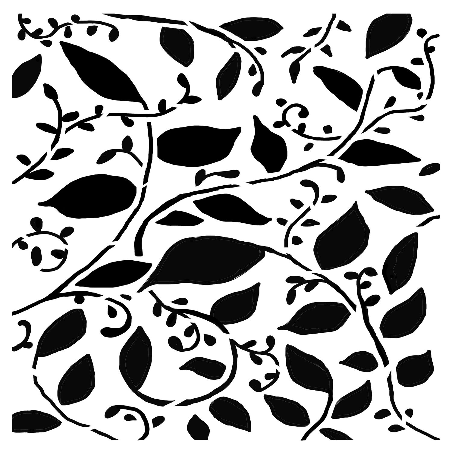 Vines stencil 6x6