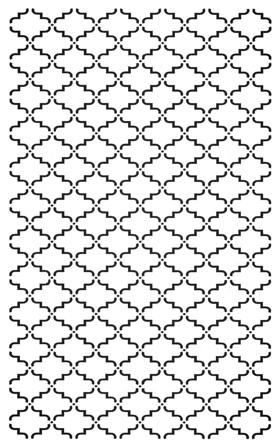 Trellis stencil 5x8