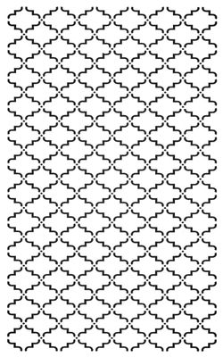 Trellis stencil 5x8