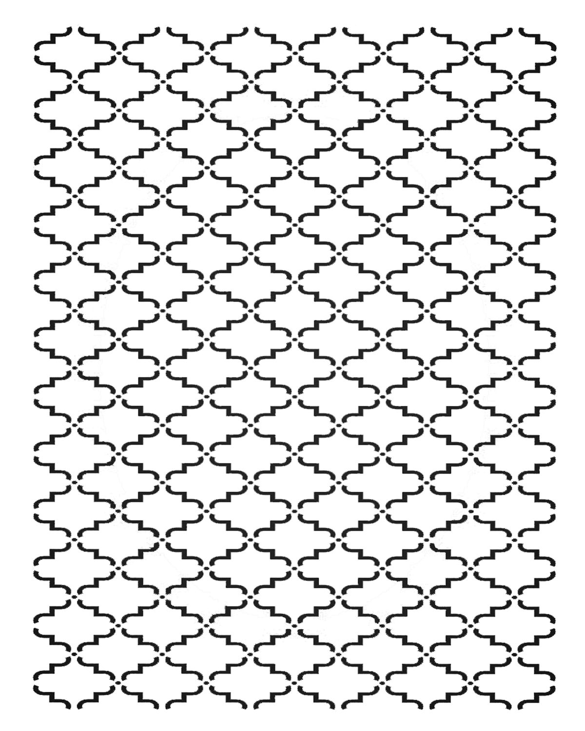 Trellis stencil 8x10
