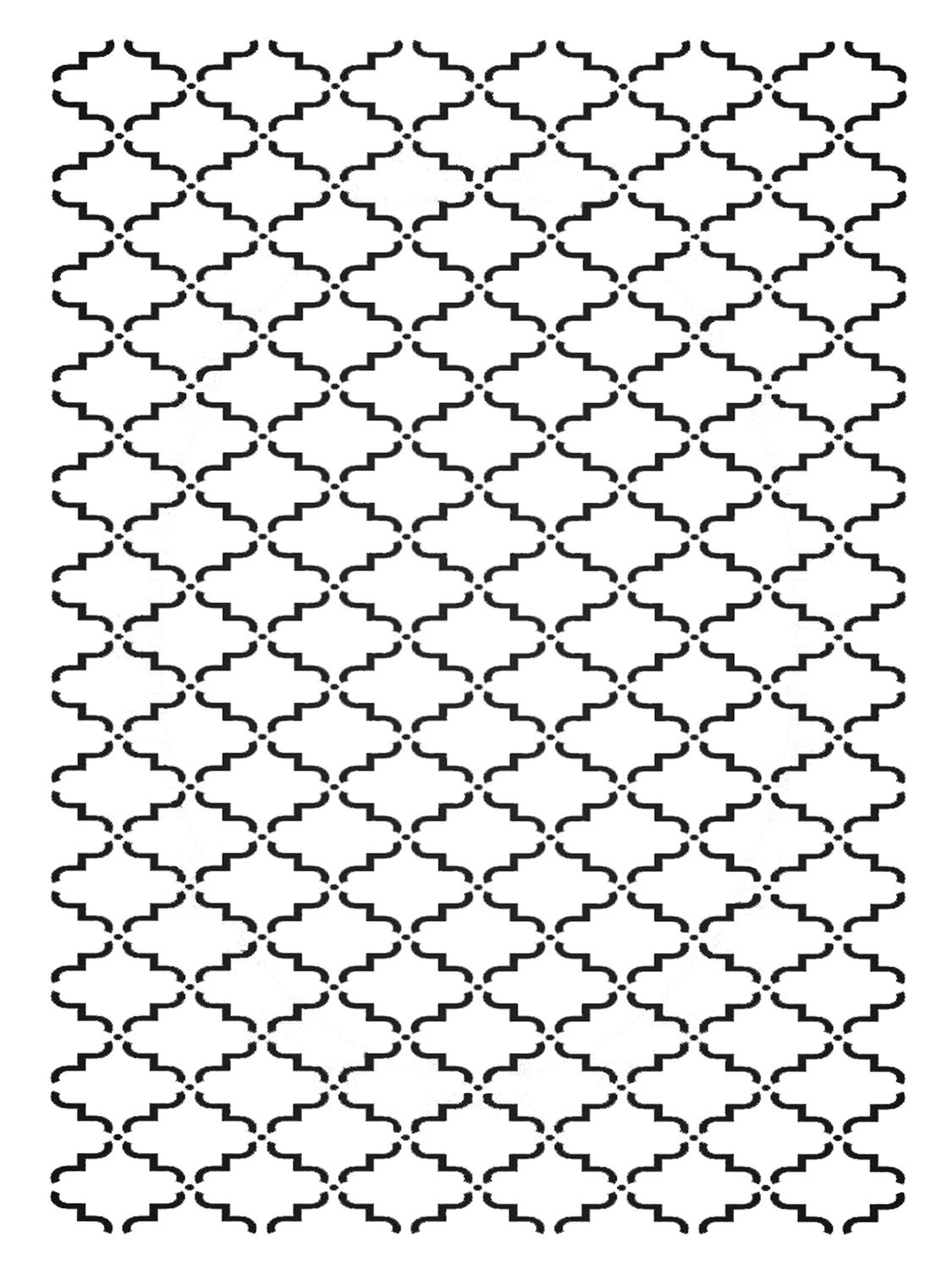 Trellis stencil 9x12