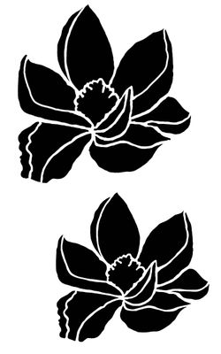 Magnolia stencil 5x8