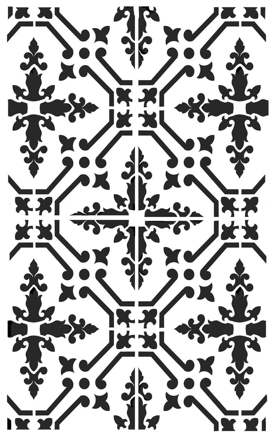 Moroccan Tile 3 stencil 5x8 &quot;CLEARANCE&quot;