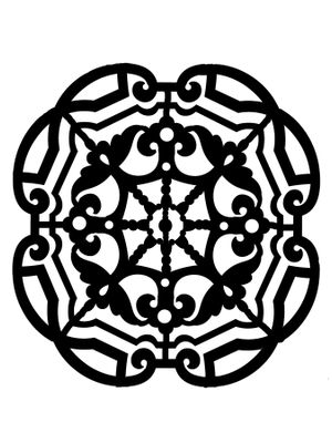 Moroccan Element mask stencil 9x12